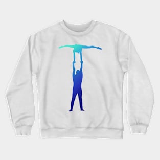 A mixed pair doing planche Crewneck Sweatshirt